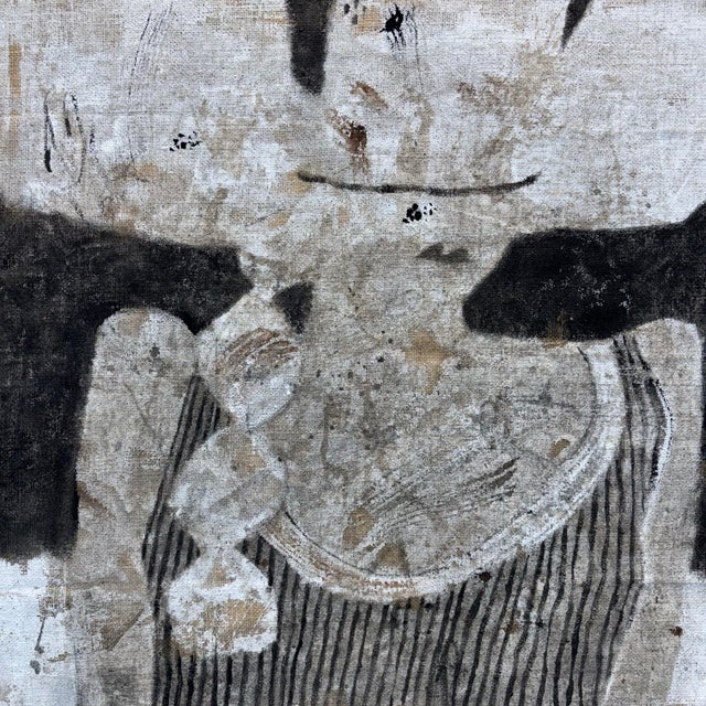 Figurative "Askew" - Original Western Painting by Hank Lumen For Sale - Image 3 of 4