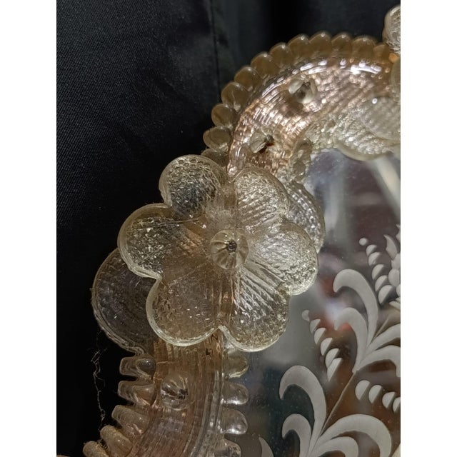 Antique Murano Glass Mirror, 1950s, in Flawless conditions. Designed 1950 to 1959