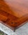 Brown Hexagonal Wooden Coffee Table With Woven Cane Lower Tier For Sale - Image 8 of 11