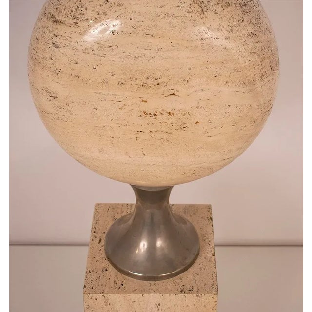 Stone Large Sculptural Lamp by Philippe Barbier for Maison Barbier, 1970s For Sale - Image 7 of 9