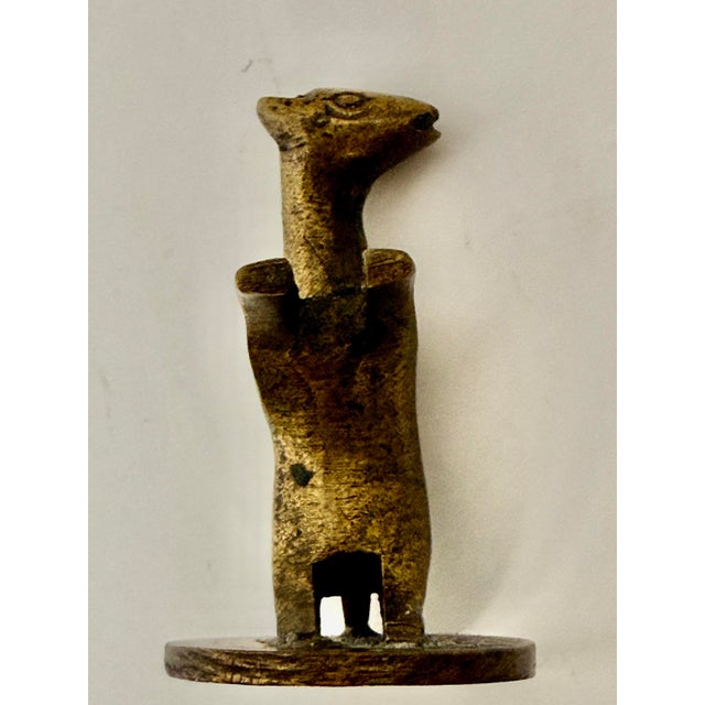 Antique Bronze Animal Scroll Weight Holder - Late 19th Century For Sale - Image 10 of 11