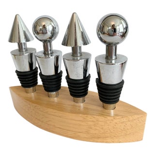 Postmodern Wine Stoppers - Set of 4 For Sale