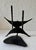 Black David Palombo, Modernist Brutalist Hand Forged Iron Bookends Sculpture Israeli David Palombo For Sale - Image 8 of 12