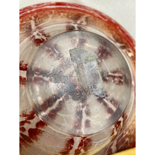 Orange 1930s Ikora German Glass Collection, Set of 3 For Sale - Image 8 of 13