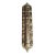Sterling Silver 925 Repousse Mezuzah Case 6" Bark & Scrollwork For Sale