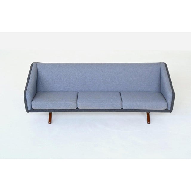 Textile Model Ml-90 3-Seater Sofa by Illum Wikkelso for Laursen, Denmark, 1960s For Sale - Image 7 of 17
