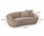 Taupe Jenny Taupe Faux Mohair Loveseat For Sale - Image 8 of 8