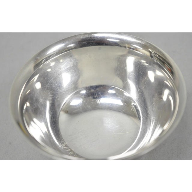 Mid 20th Century Vintage Reed & Barton Paul Revere Design Silver Plated Small Nut Dish Bowl For Sale - Image 5 of 11