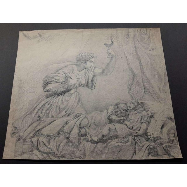 Paper Baroque Allegory – Circle of Guido Reni, 17th Century For Sale - Image 7 of 11