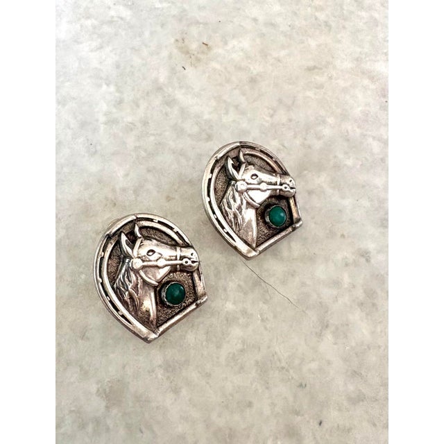 Vintage Bell Trading Post Turquoise & Sterling Silver earrings, Beautiful quality