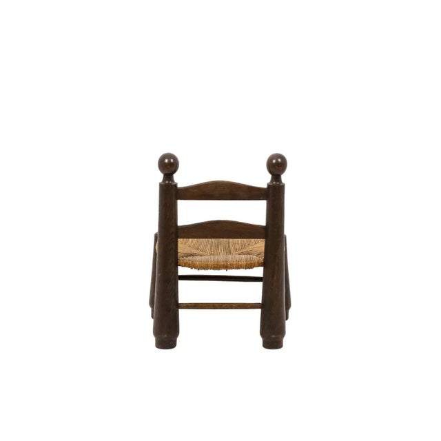 Set of Straw Chairs, 1940s For Sale - Image 4 of 12