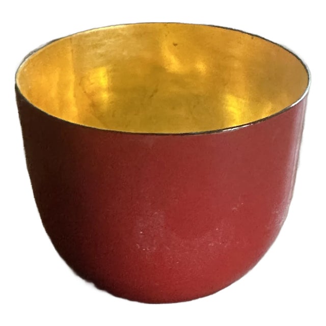 Red Gold Leaf Cup For Sale