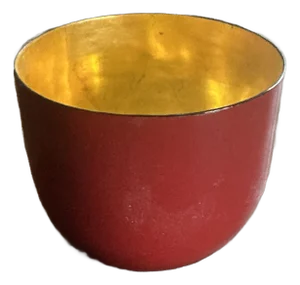 Red Gold Leaf Cup