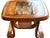 70's MCM Mersman Oak Smoked Glass End Table For Sale - Image 9 of 14