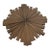 1970s Mid-Century Modern Brutalist Carved Wood Sunburst Medallion Wall Sculpture For Sale