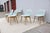 2020s Danish Iskos-Berlin for Muuto Blue Leather Fiber Side Chairs Wood Base, Set of 6 For Sale - Image 5 of 18