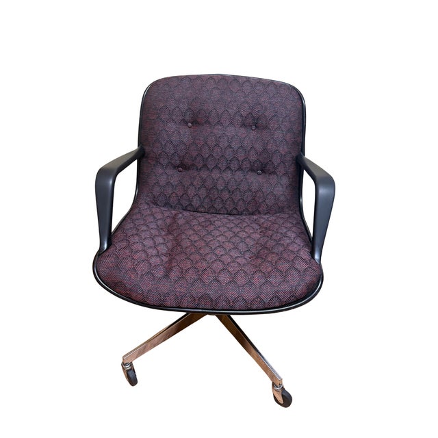 Set of 4 Vintage Mid-Century Modern Steelcase “Pollock” Swivel Chairs For Sale - Image 6 of 12