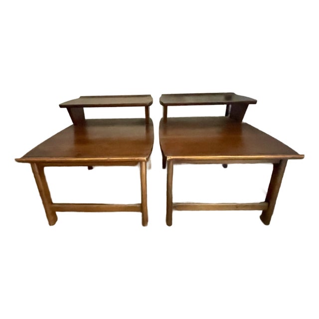 1960s Double Tier Side Tables by Lane For Sale