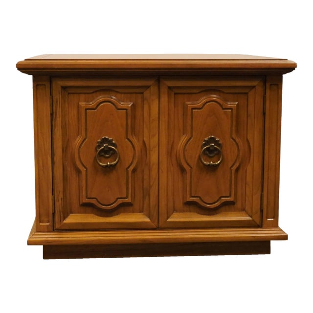 Thomasville Furniture Cote Dor Collection French Regency Style 28" Square Accent Storage End Table For Sale