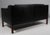 Wood Model 2212 Black Leather and Teak Two-Seater Sofa by Børge Mogensen for Fredericia For Sale - Image 7 of 8