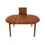 1980s Danish Modern Solid Teak Dining Table W/ Leaf, Oval Extension Table For Sale - Image 11 of 16