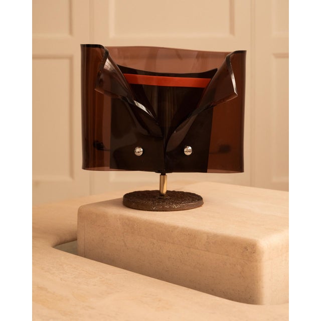 Brown Monsignor Lamp by Claude Bleynie, 1970s For Sale - Image 8 of 14