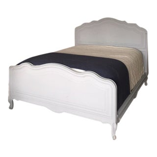 Queen Bedframe in Painted Wood For Sale
