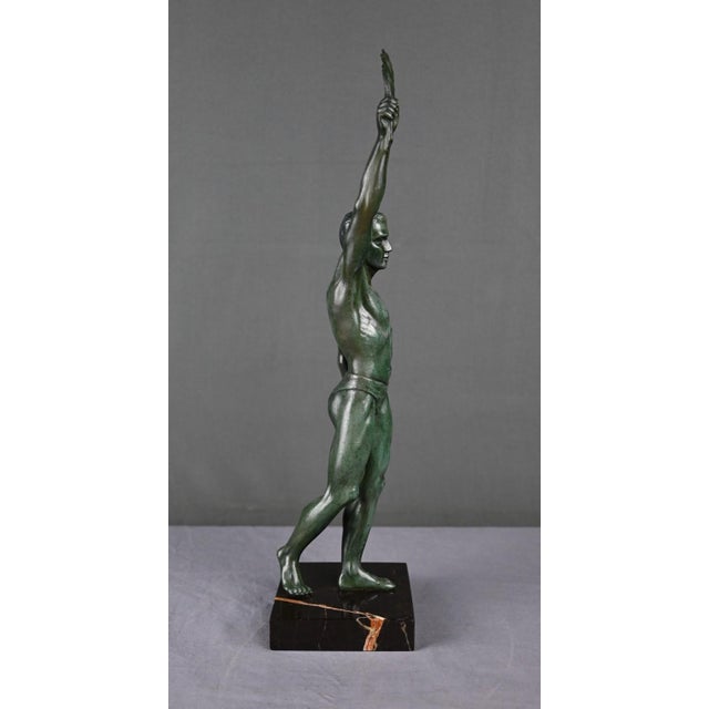 Unknown, Sculpture Victory, 1920s, Spelter Babbitt For Sale - Image 3 of 18