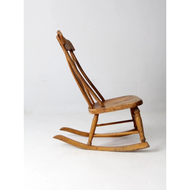 Antique Painted Rocking Chair For Sale - Image 12 of 13