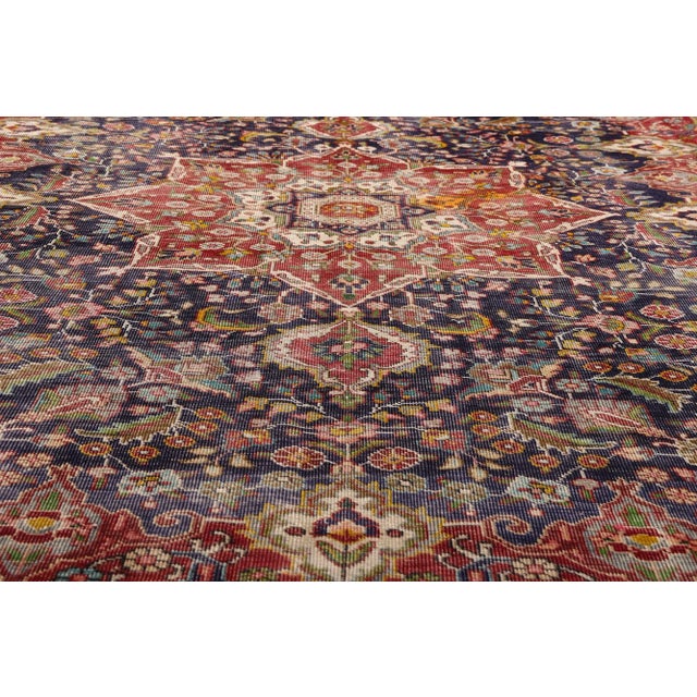 Early 20th Century Antique Persian Tabriz Rug, 06'07 X 09'05 For Sale - Image 5 of 10