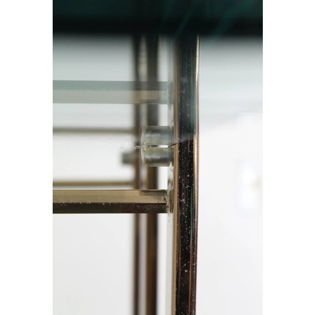 Brass Vintage Hollywood Regency Brass Etagere Shelf Unit For Sale - Image 8 of 12