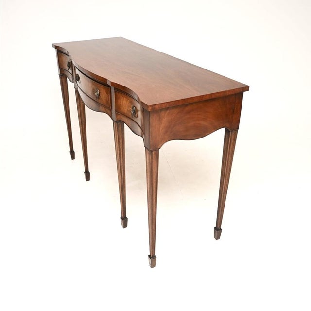 Vintage Georgian Style Inlaid Console Table, 1930 For Sale - Image 3 of 9