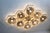 21st Century Hive Satin Brass Smoky Bubbles Murano Flush Mount by Fabio LTD For Sale - Image 6 of 9