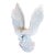 Monumental Italian White Glazed Terra Cotta Eagle Sculpture Circa 1960s For Sale