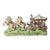 Vintage Italian Capodimonte Style Porcelain Cinderella Carriage With Four Horses For Sale