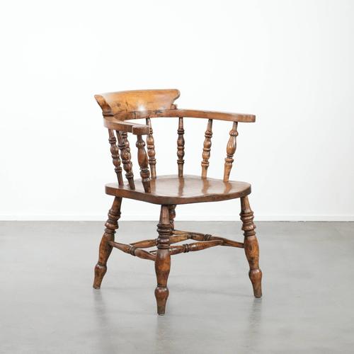 Antique English Captain's Chair, 1800s For Sale - Image 13 of 13