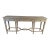 Bernhardt Criteria 78” Heather Gray Ash & Stainless Steel Console Table For Sale