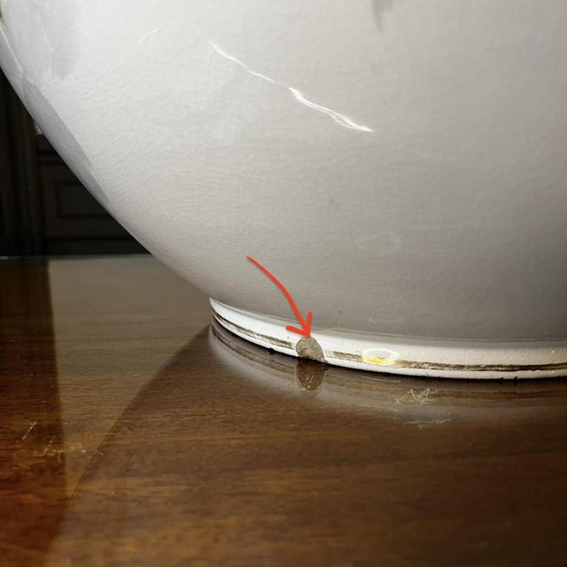 Large Earthenware Ceramic Roses Floral Planter, 1900s For Sale - Image 16 of 18