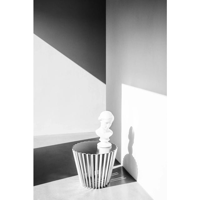 This unique&nbsp;MACARON small table is made of stainless steel, handmade in Sweden and made for in- and outdoor use. This...