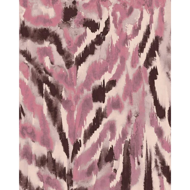 Mind the Gap Zebrato Rosa Wallpaper For Sale