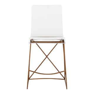 Gabby Johnson 24.75" Counter Stool in Gold For Sale