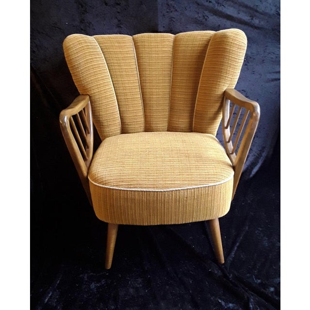 Mid-Cotury Cocktail Armchair in Beech, 1950s For Sale - Image 10 of 11