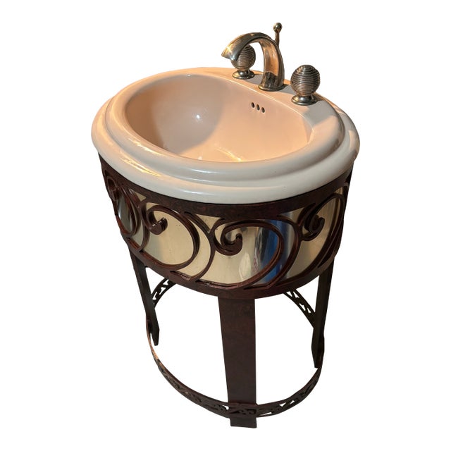 Vintage Bathroom Vanity Sink For Sale