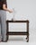 Brown Mid-Century Modern Bar Cart On Casters For Sale - Image 8 of 12