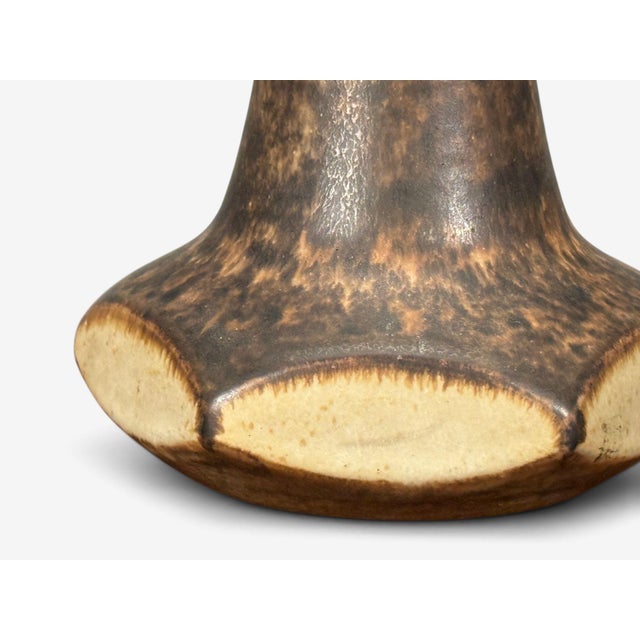 1960s Marianne Starck, Table Lamps, Brown Stoneware - Pair For Sale - Image 11 of 14