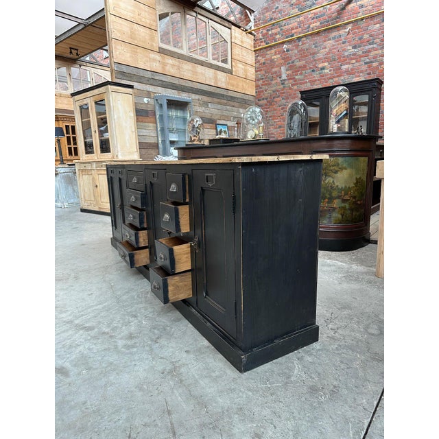 Black Handcrafted Sideboard with Drawers For Sale - Image 8 of 16