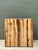 Vintage Natural Wood Block Accent Table For Sale - Image 15 of 18