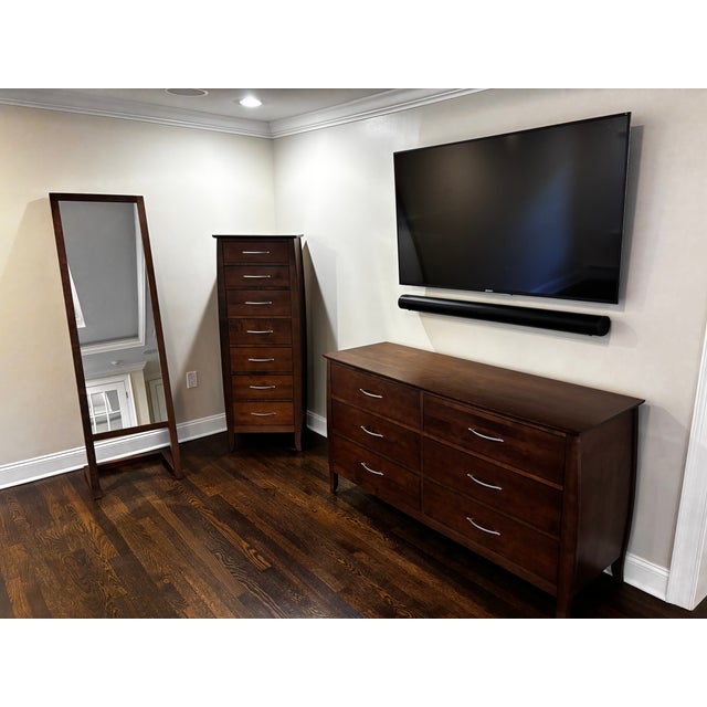 Baronet Solid Wood Modern Queen Bedroom Set For Sale - Image 4 of 8