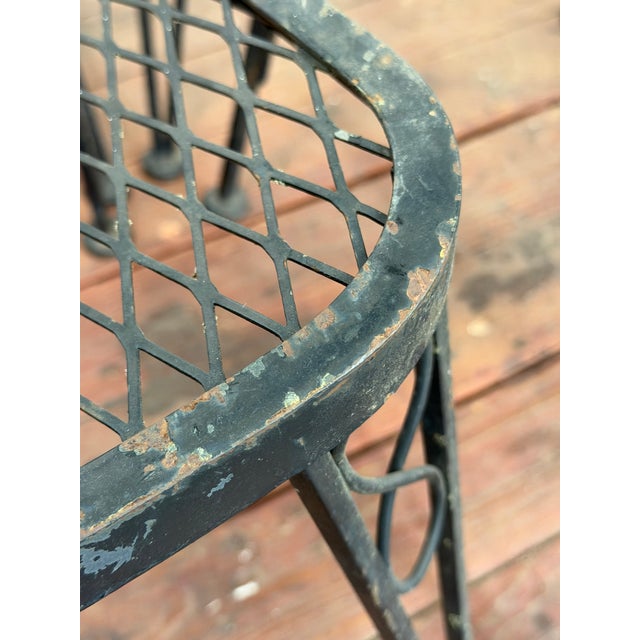 Elegant Woodard Iron Patio Dining Chairs, Set of Six For Sale - Image 12 of 12