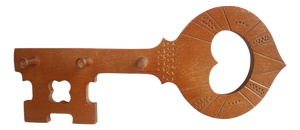 Vintage Wooden Wall Hanger, 1960s